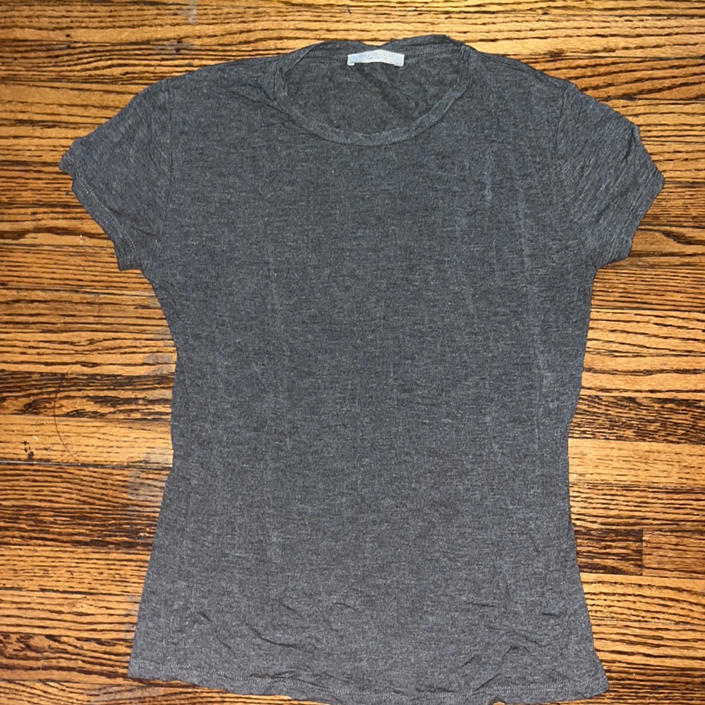 Zara Dark Gray Basic Tee